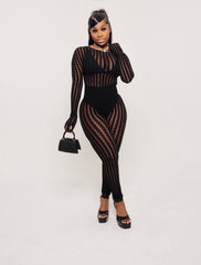 Midnight Muse Sheer Jumpsuit