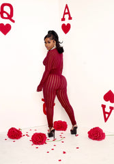 Cardinal Desire Mesh Jumpsuit