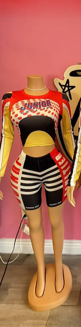 Junior Varsity Set (Top + Biker Shorts)