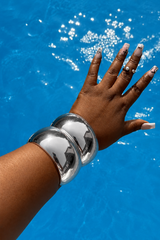 Liquid Silver Cuff Set
