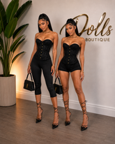After Dark Corset Set- Shorts
