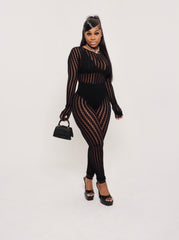 Midnight Muse Sheer Jumpsuit