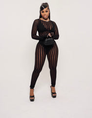 Midnight Muse Sheer Jumpsuit