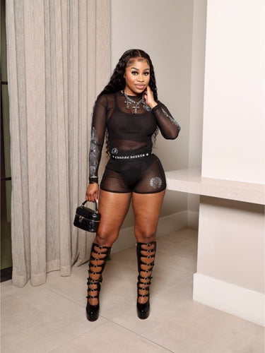 Midnight Icon Sheer Set Black