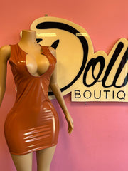 Sienna Siren Latex Mini Dress