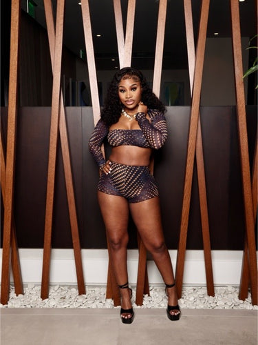 After Dark Mesh Set Black