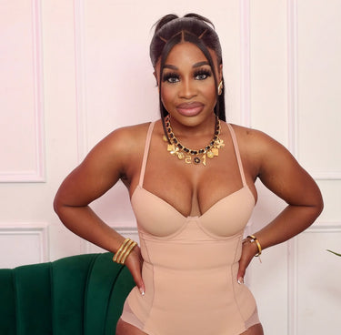 Sculpted Bodysuit Beige