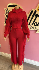 Fierce Fringe Knit Set