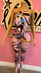 Abstract Muse Scarf Set