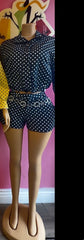 Polka Dot Paradise Short Set-Blue
