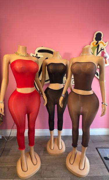 Second Skin Capri Set-RED