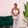 Dripped in Lace Gown Medium white