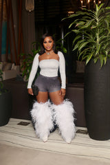 Spotted & Snatched Set White L