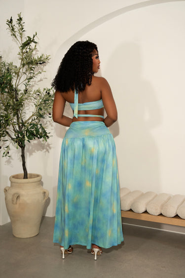 Aqua Dream Maxi Skirt Set