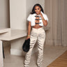 Snow Luxe Buckle Fur Top White S