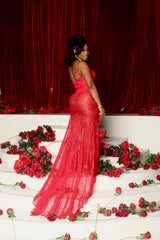 Scarlet Romance Lace Gown