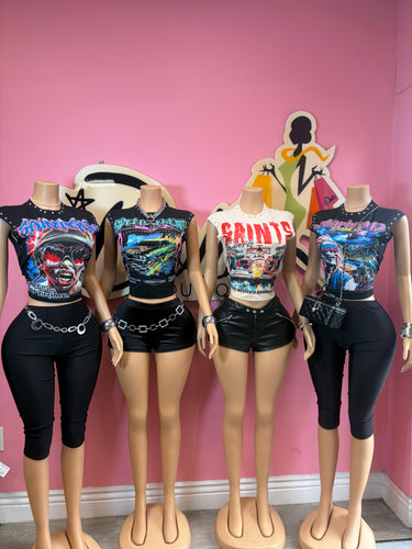 Fast Lane Babe Crop Top