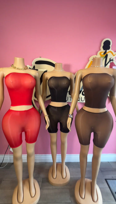 Barely There Biker Set-Black