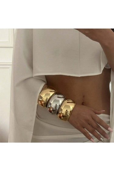 Liquid Gold Cuff Set