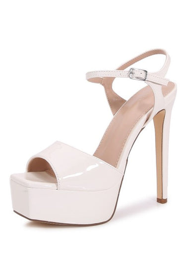 Cloud Nine Platform Heel (White)