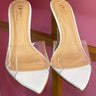 Clear Class Doll Heels White