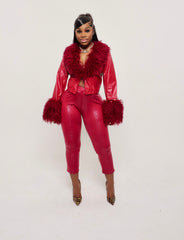 Rouge Ricci Fur Set