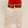 Main Character Faux Fur Boots White