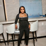 Outlined Allure Set Black L