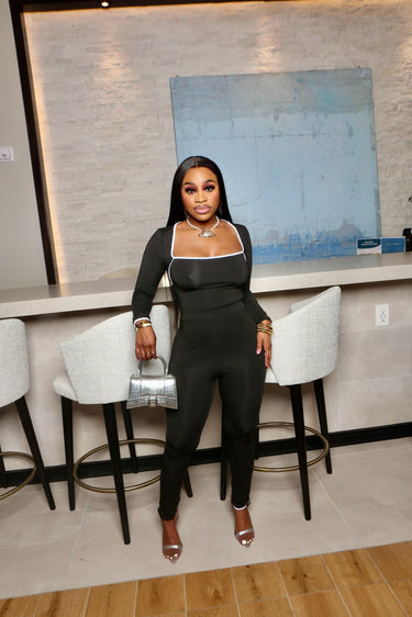 Outlined Allure Set Black L