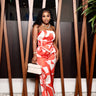 Sunset Statement Set Orange L