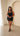 The St. Tropez Stud Mini Dress-BLACK