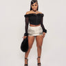 Champagne Crush Mini Skirt l