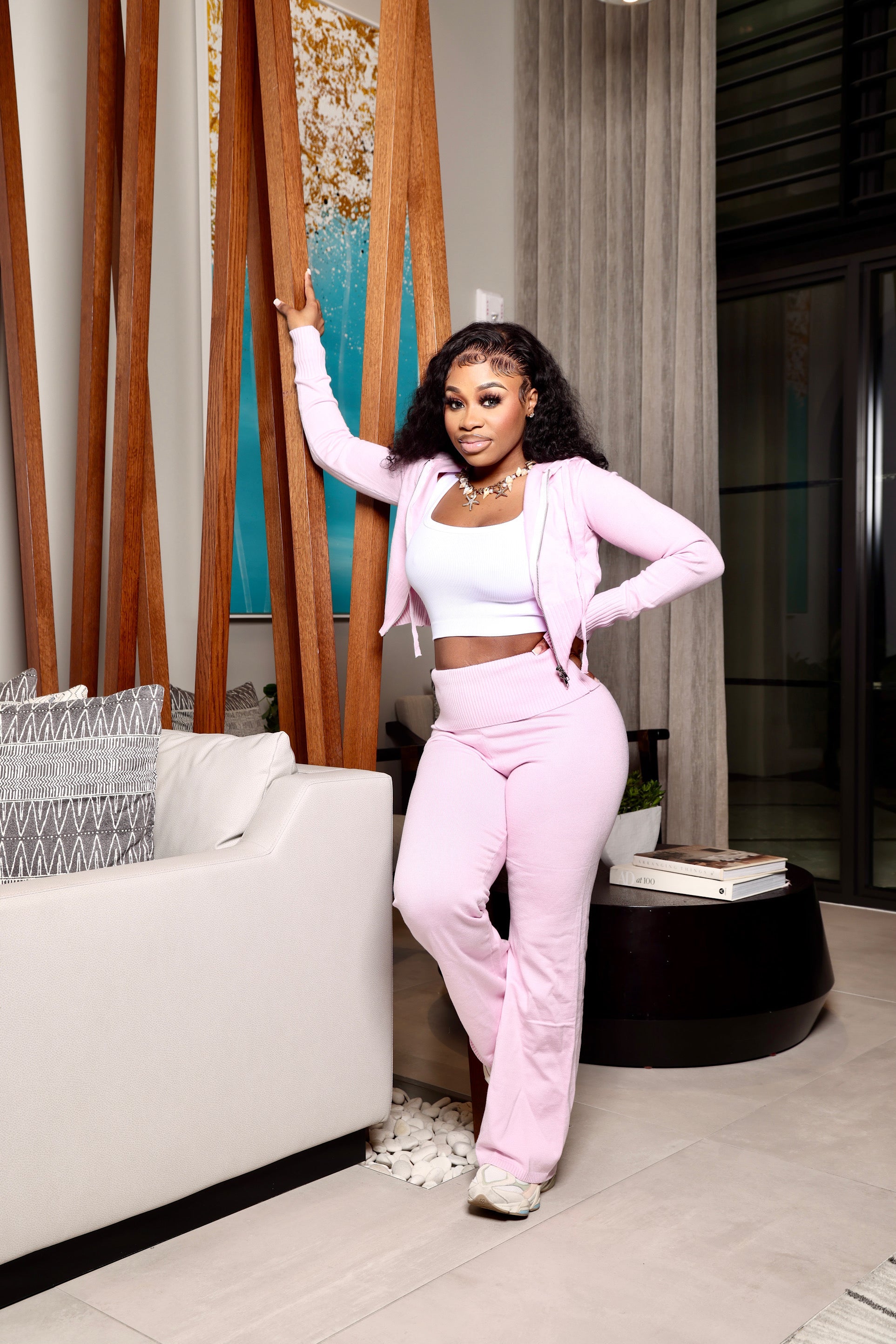 Cloud Nine Lounge Set Pink L