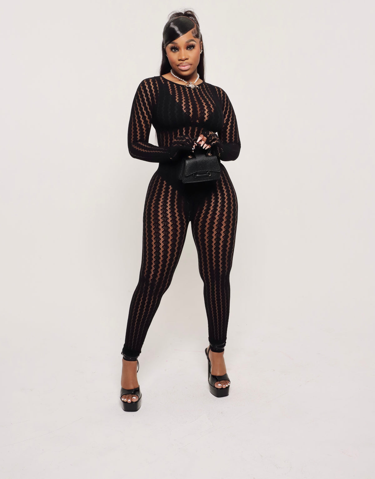 Midnight Muse Sheer Jumpsuit