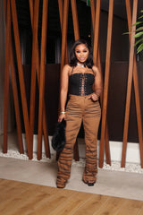 Mocha Muse Flare Pants Brown L