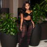 Velvet Vixen Mesh Set Black
