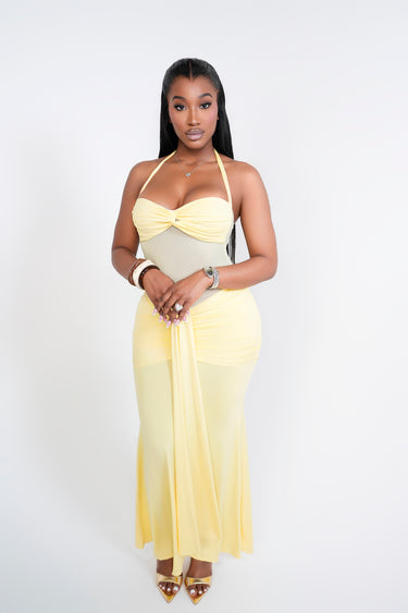 Lemon Luxe Maxi Dress