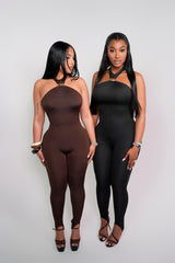 Midnight Muse Jumpsuit-BROWN