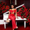 Love Language Skirt Set Red S