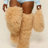 Main Character Faux Fur Boots Nude