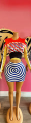 Pop Art Muse Skirt Set