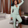 Elite Sculpt Zip Set Green