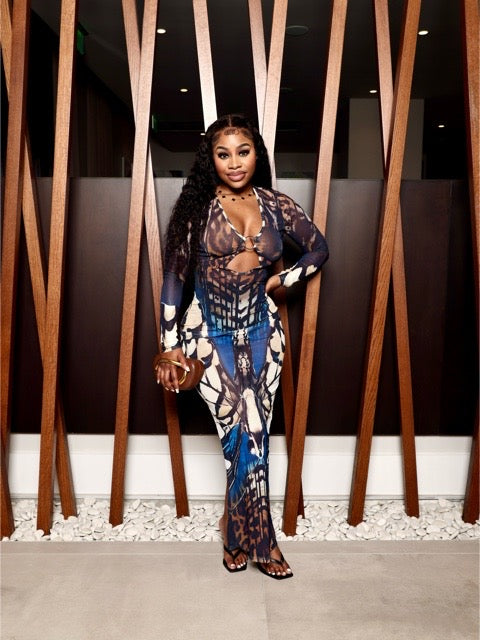 Abstract Muse Maxi Dress