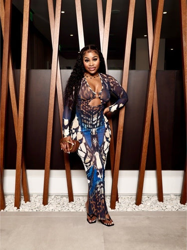 Abstract Muse Maxi Dress