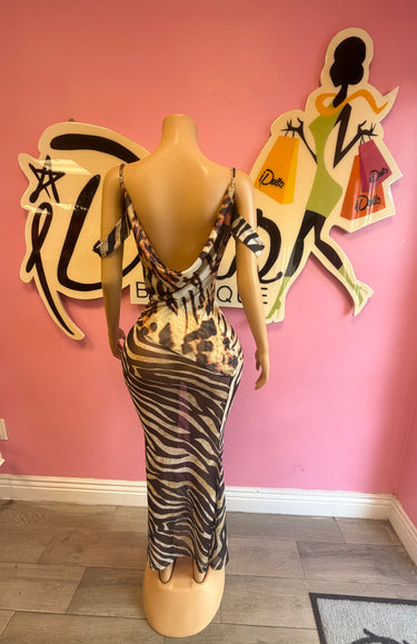 Wild Side Mesh Maxi Dress