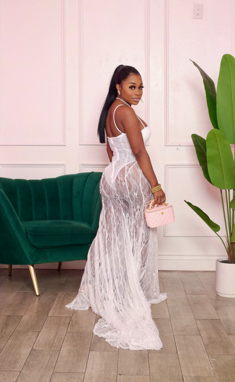 Dripped in Lace Gown