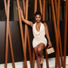 Midnight Glow Dress s nude