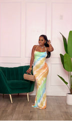 Summer Mirage Tie-Dye Maxi Dress