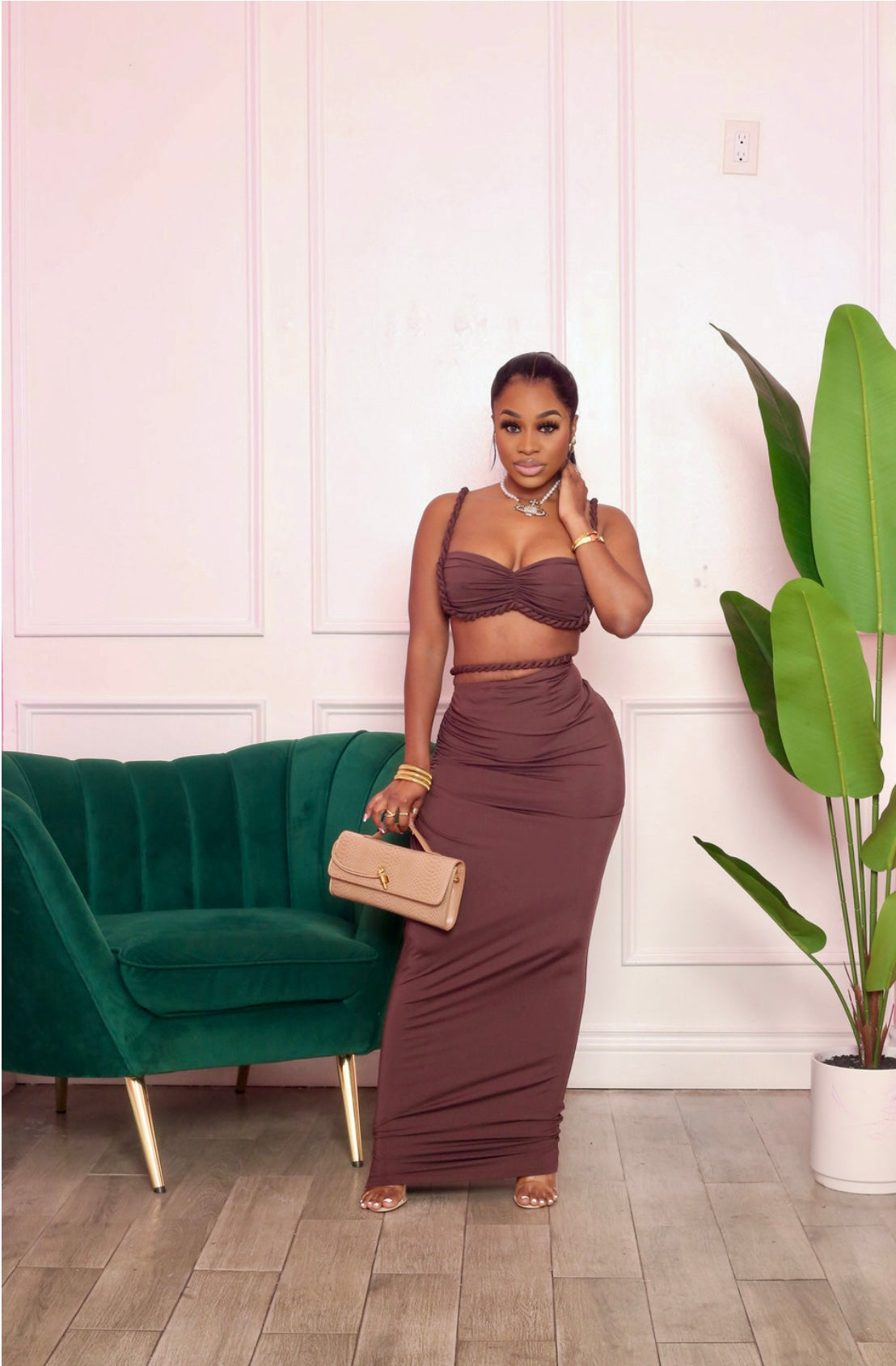 Cocoa Twist Two-Piece Set