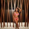 Contrast Curve Bikini Set l Red